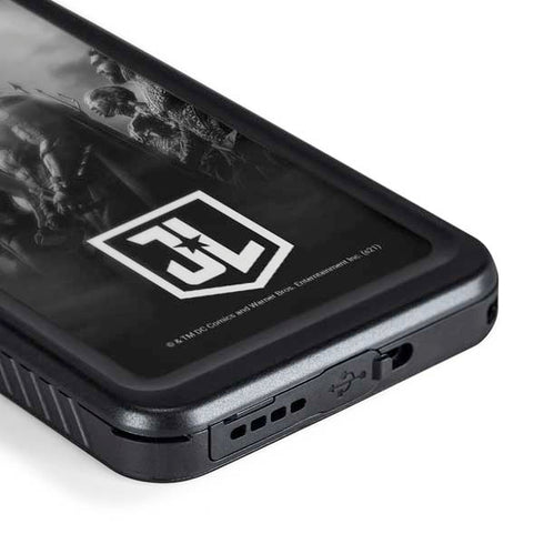 The Justice League (2017) Profile Characters Poster Galaxy S24 Plus Waterproof Case